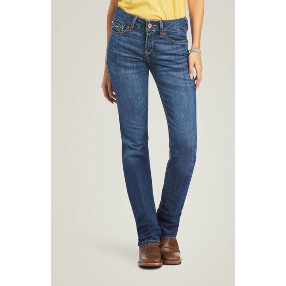 Ariat Jeans Women's 28 S Blue R.E.A.L. Perfect Rise Nadia Straight